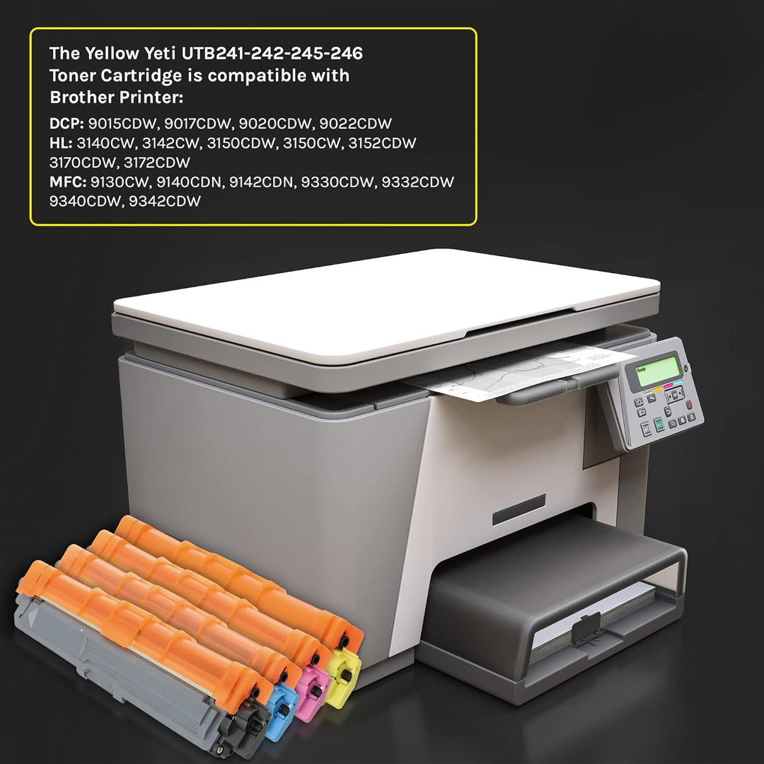 YELLOW YETI TN 241 242 245 246 Tonerkartusche Kompatibel mit DCP-9015CDW HL-3140CW HL-3150CDW HL-317