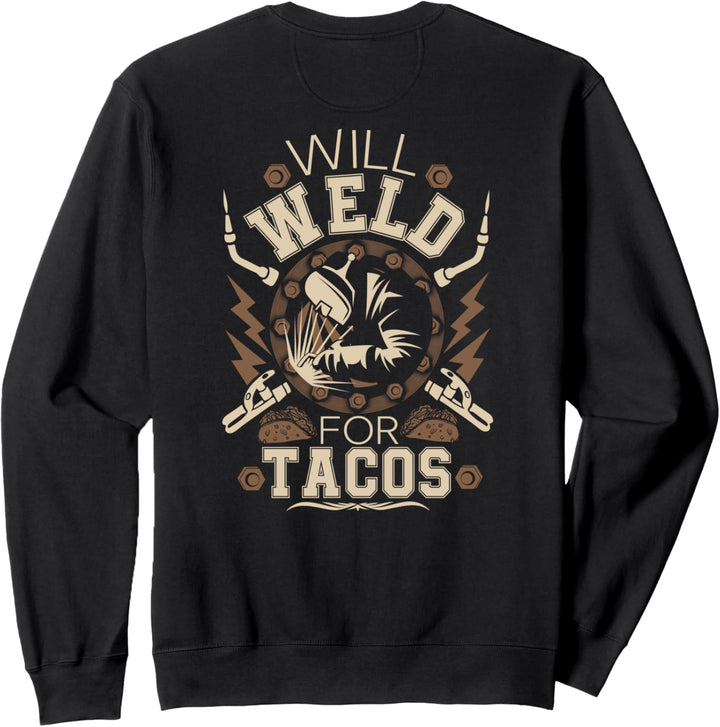 Welder Gifts Lustiges Schweissen Bild auf der Rückseite Sweatshirt