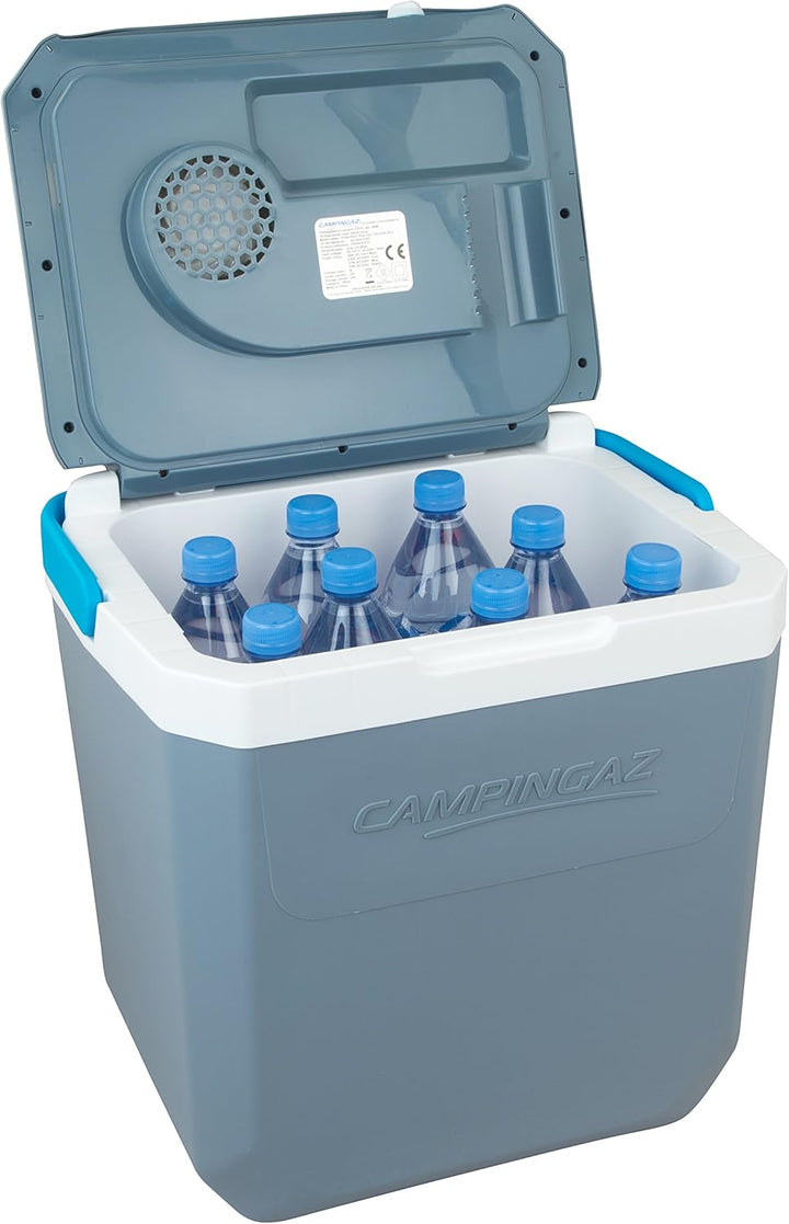 CAMPINGAZ Powerbox Plus 28 Liter Thermoelektrische Kühlbox 12V und 230V für 8 Flaschen 1,5 Liter für