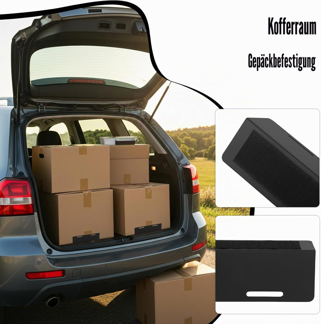 Kofferraum Klett Fixierung Set 3 Kofferraum Organizer Klett 1 Netztasche 2 Elastisches Band mit Klet