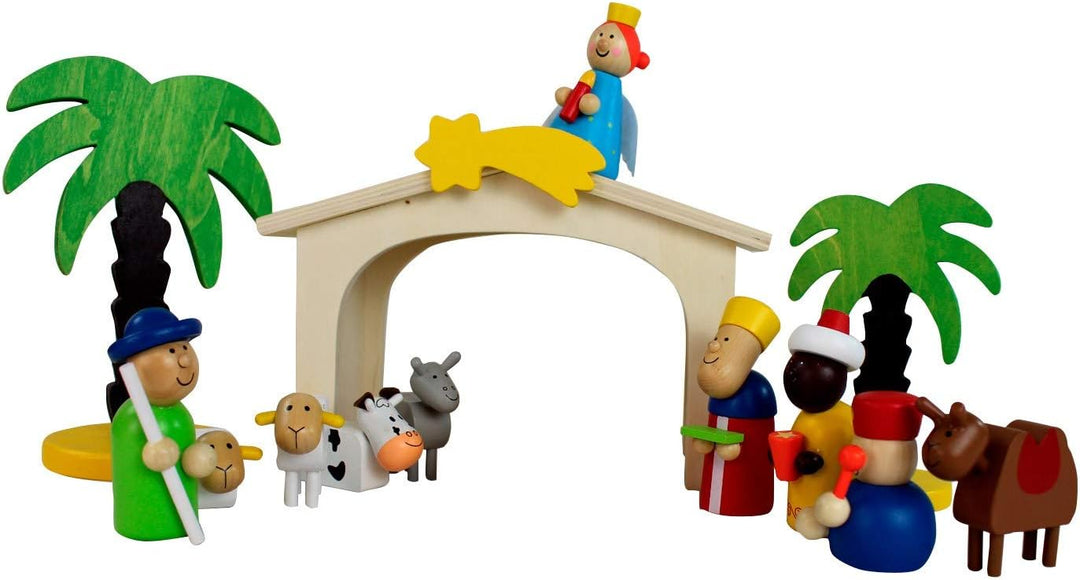 Inware 22094 - Weihnachtskrippe aus Holz A 1 -
