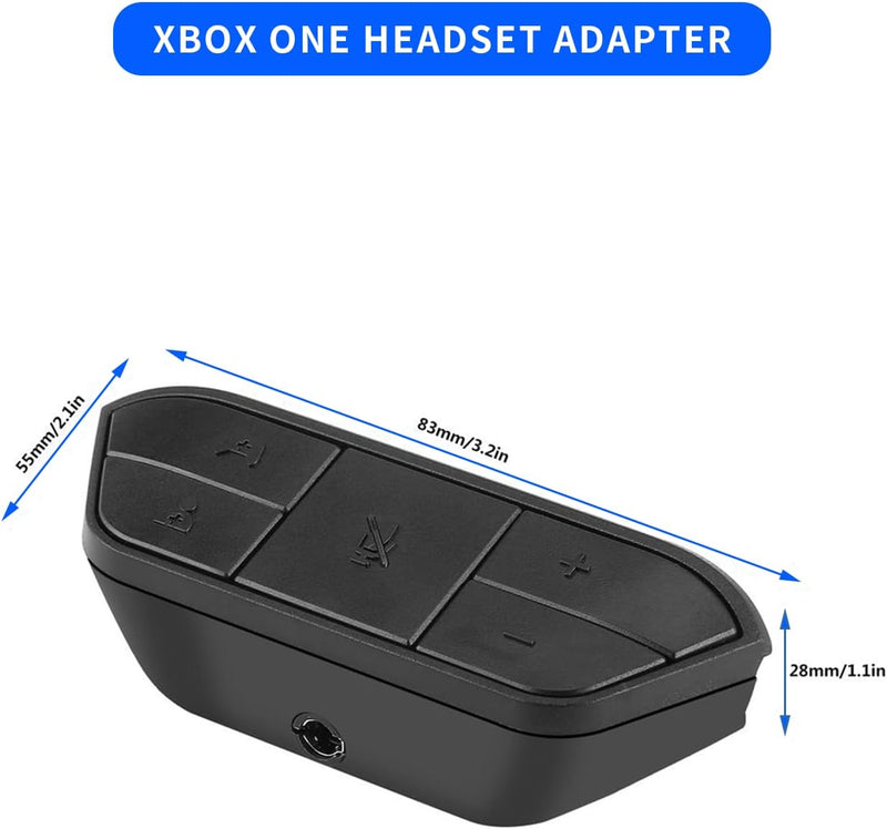 Gugxiom Stereo-Headset-Adapter für Xbox One, für Xbox-Headset-Adapter, für Xbox One-Headset-Adapter,