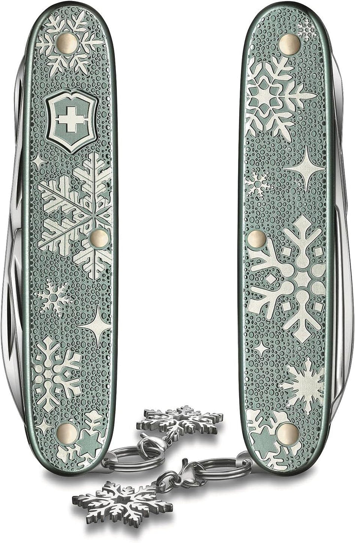Victorinox Taschenmesser Pioneer X Winter Magic, 93mm, 2020 Special Edition, Blau-grau