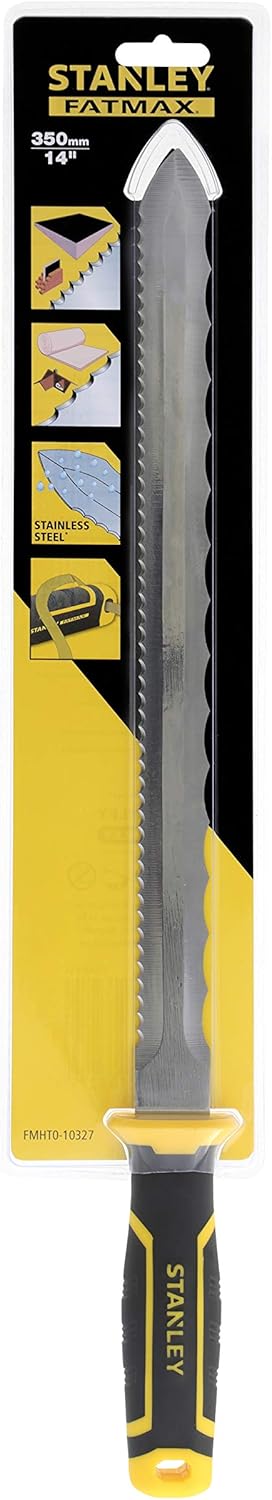 STANLEY FATMAX Dämmstoffmesser - Messer zum Schneiden von Glasfaser, Styropor, Dämm- und Schaumstoff
