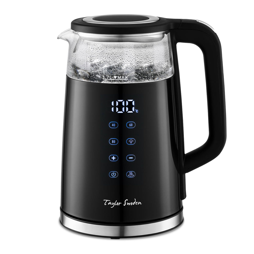 Taylor Swoden Wasserkocher 1,7 L mit Temperatureinstellung, Smart LED Digital Temperaturanzeige 40-1