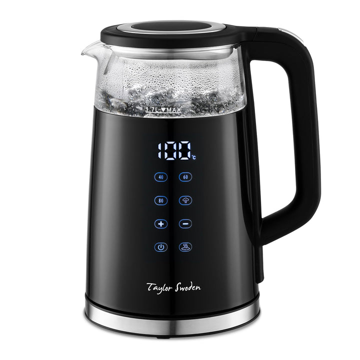 Taylor Swoden Wasserkocher 1,7 L mit Temperatureinstellung, Smart LED Digital Temperaturanzeige 40-1