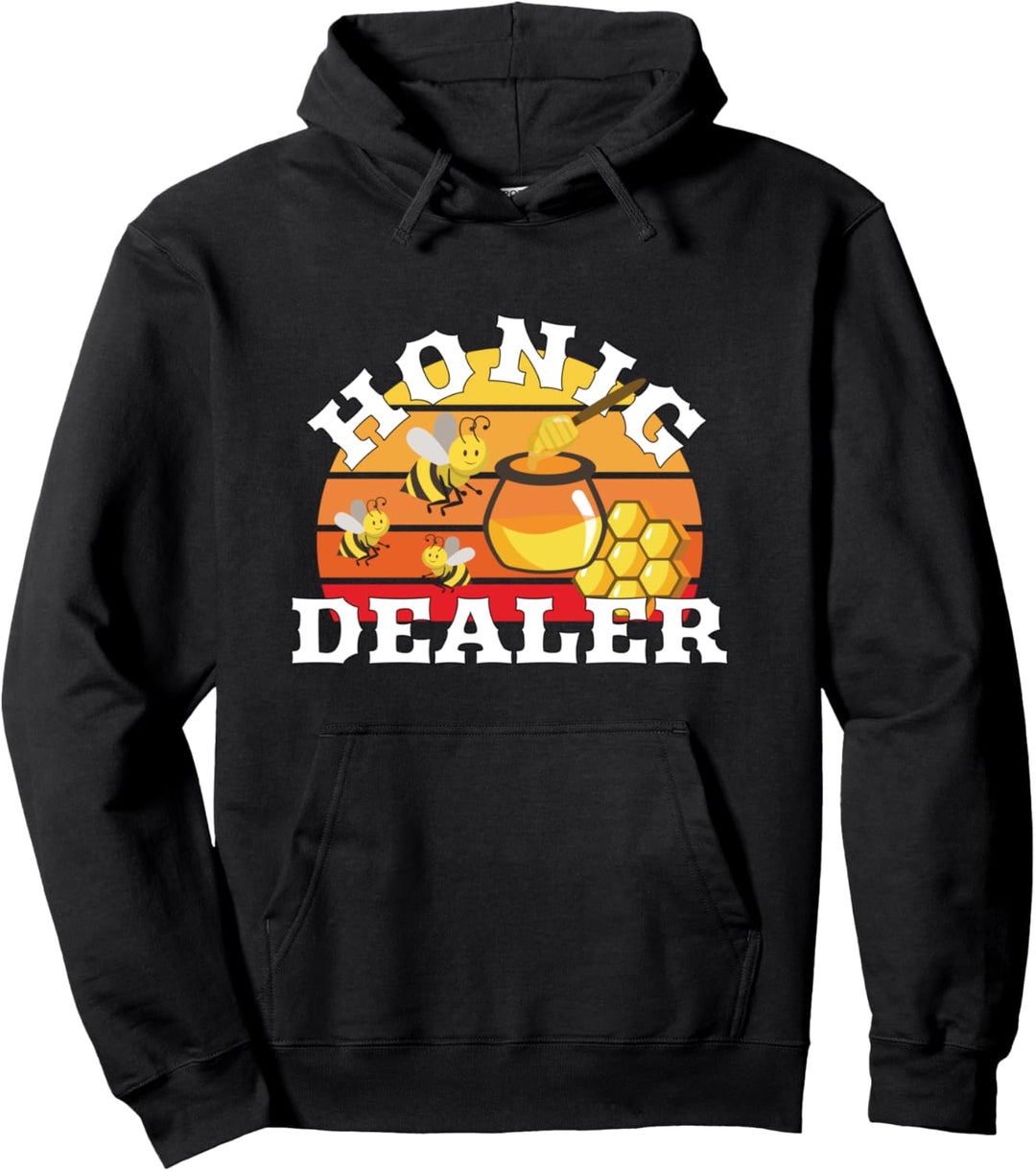 Lustige Bienen Motiv - Honigdealer Pullover Hoodie