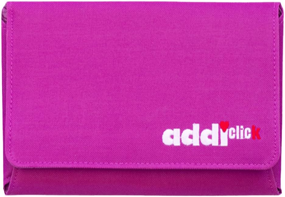 Addi Lace Long Etui, Metall, Purple/Pink/Silver, 25 x 17 x 3.5 cm