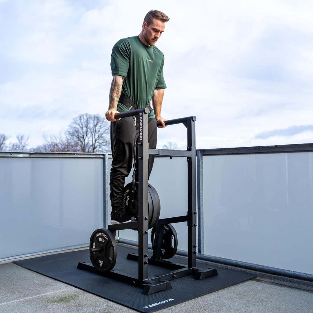 GORNATION Dip Station für Calisthenics &amp; Homegym, Verstellbare Dip Barren Indoor &amp; Outdoor, Freisteh
