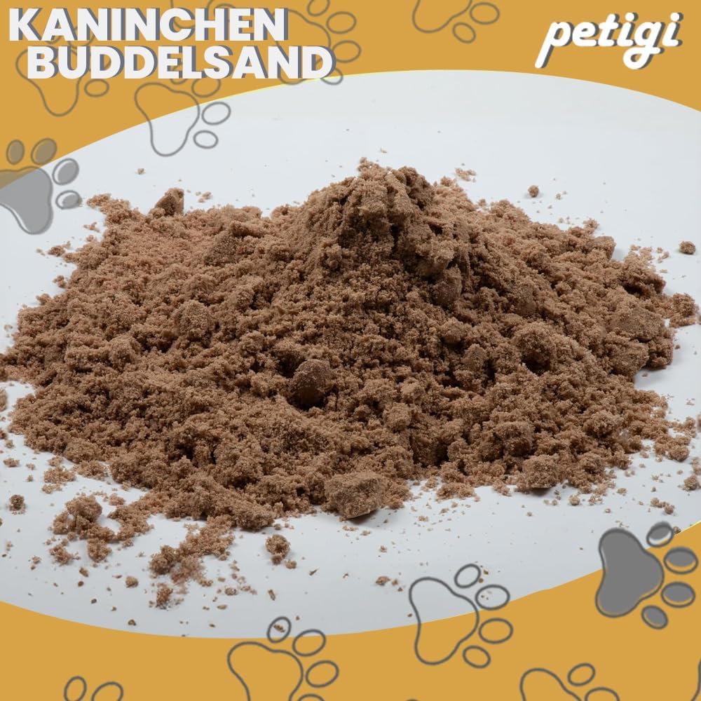 Petigi 25 kg Kaninchen Buddelsand für Buddelkisten von Kaninchen, Hasen, Chinchilla, für Sensible Pf