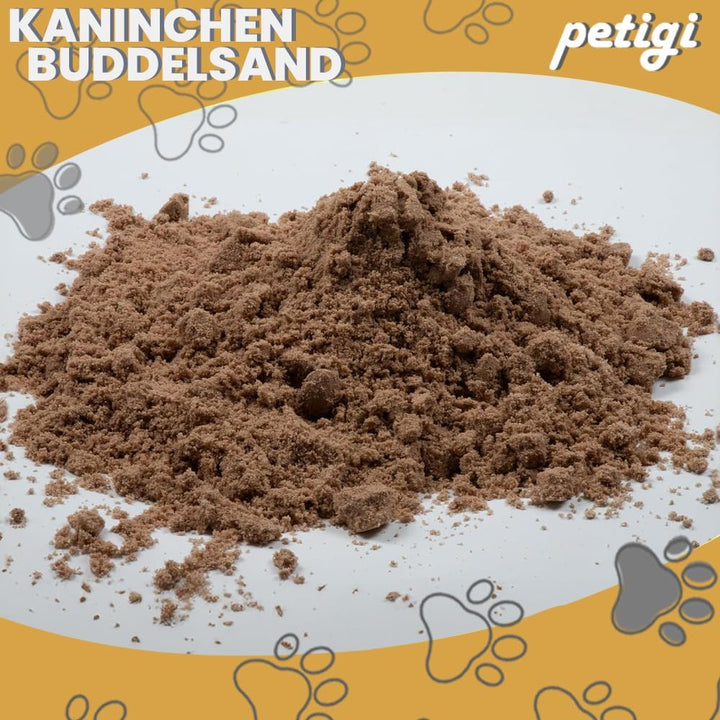 Petigi 25 kg Kaninchen Buddelsand für Buddelkisten von Kaninchen, Hasen, Chinchilla, für Sensible Pf