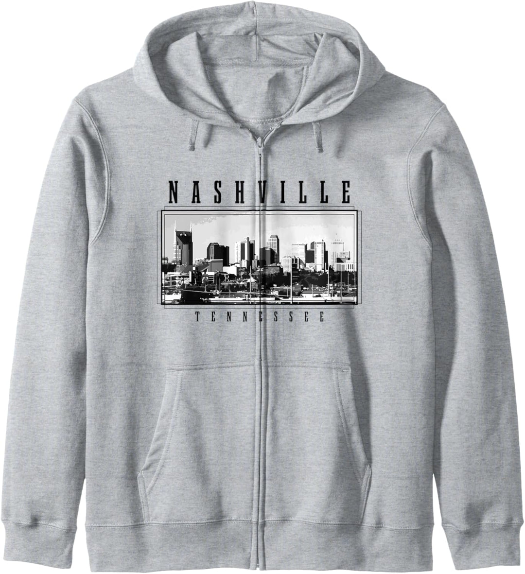 Nashville Tennessee Vintage Skyline Country Music City USA Kapuzenjacke