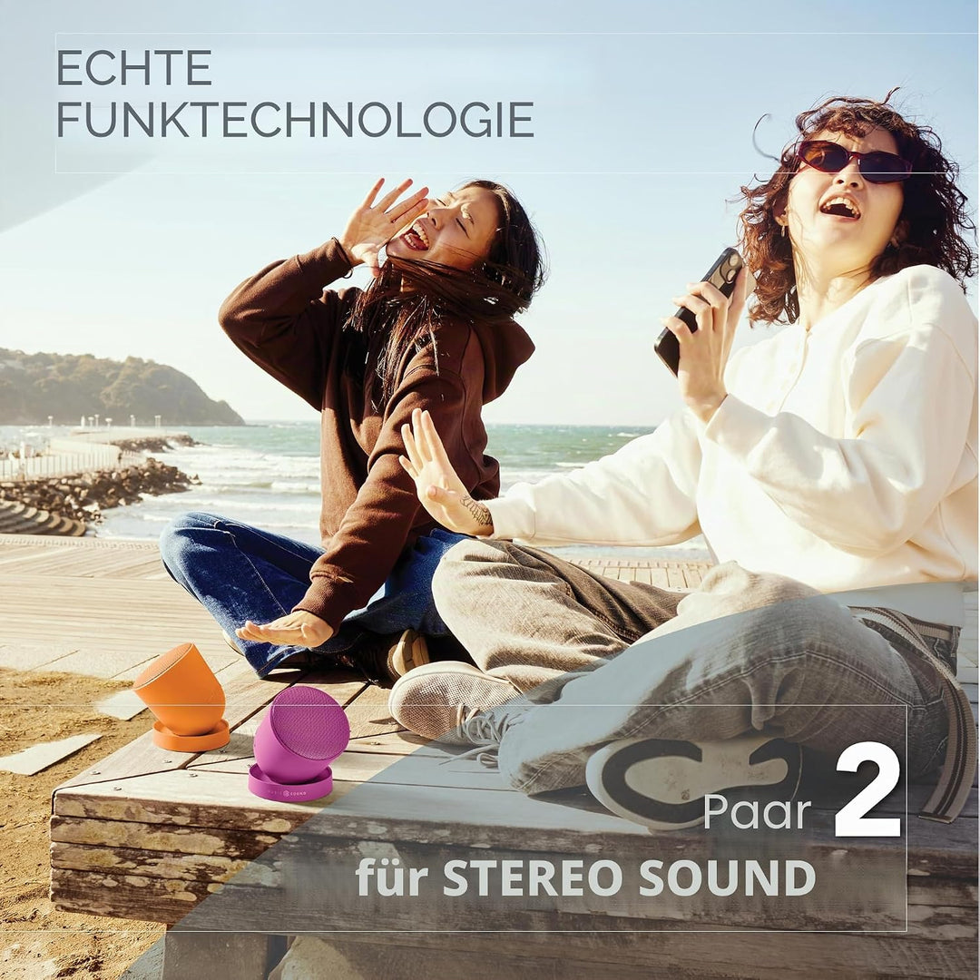 Music Sound Bluetooth-Lautsprecher Twist mit 360° schwenkbarer Struktur, 5 W Leistung, bis zu 10 Stu