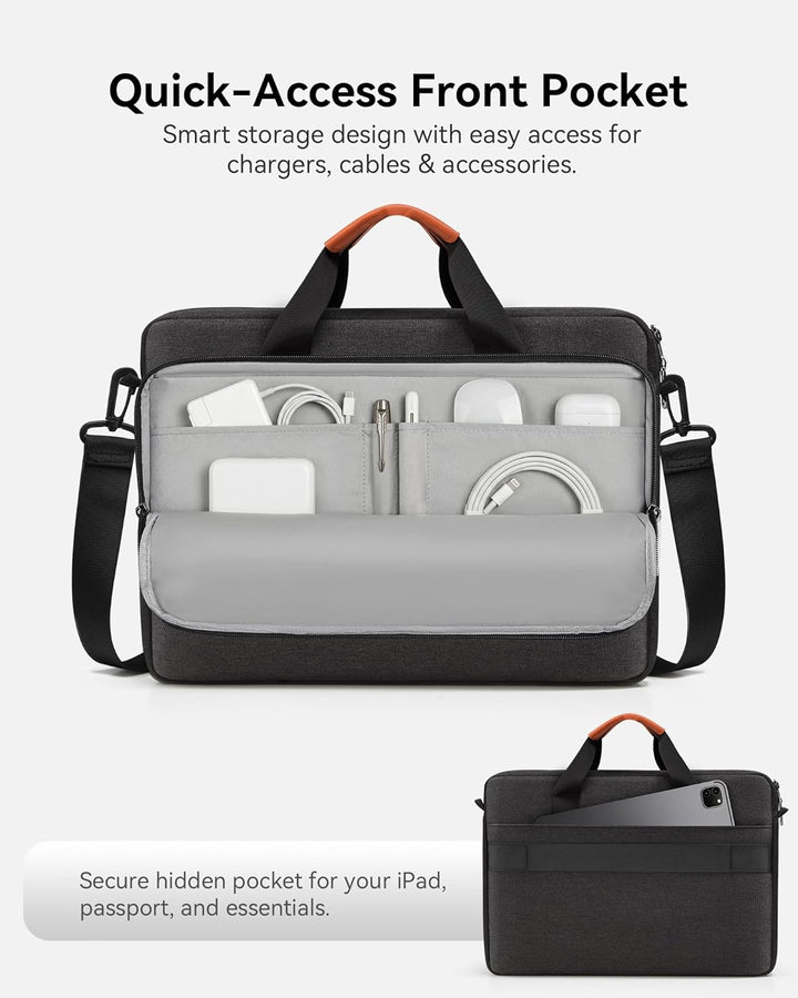 Laptoptasche Laptop Aktentasche Passt bis zu 15,6 17,3 Zoll Laptop Erweiterbare Schultertasche Umhän