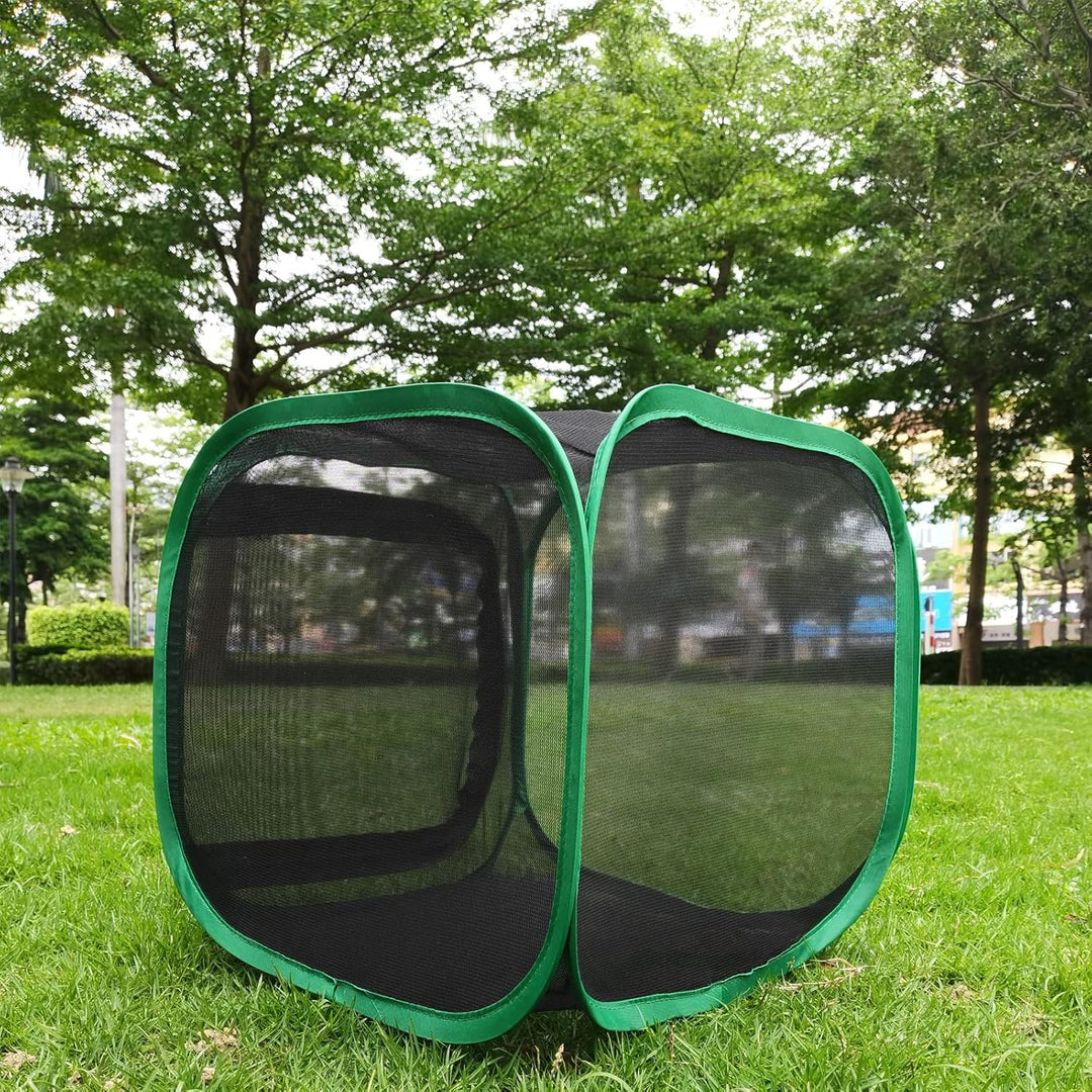 QIODAZOO Insekt und Schmetterling Lebensraum Käfig, Tragbare Schmetterlingshäuser Netzkäfig Terrariu