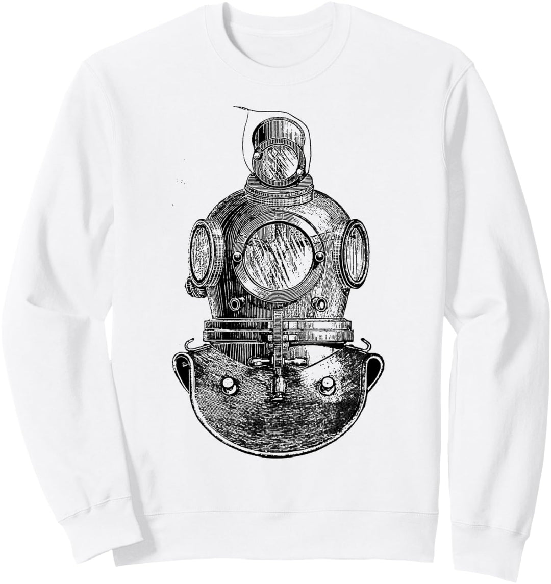 Deep Sea Diver Helmet Scuba Diver Diving Vintage Dive Sweatshirt