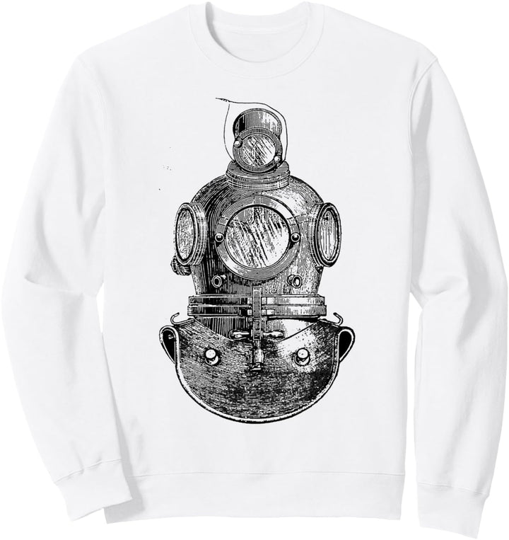 Deep Sea Diver Helmet Scuba Diver Diving Vintage Dive Sweatshirt