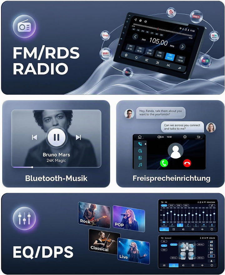 5G WiFi 9" Rimoody Android Autoradio für Mercedes Benz Smart Fortwo 2005-2010 Wireless Carplay Touch