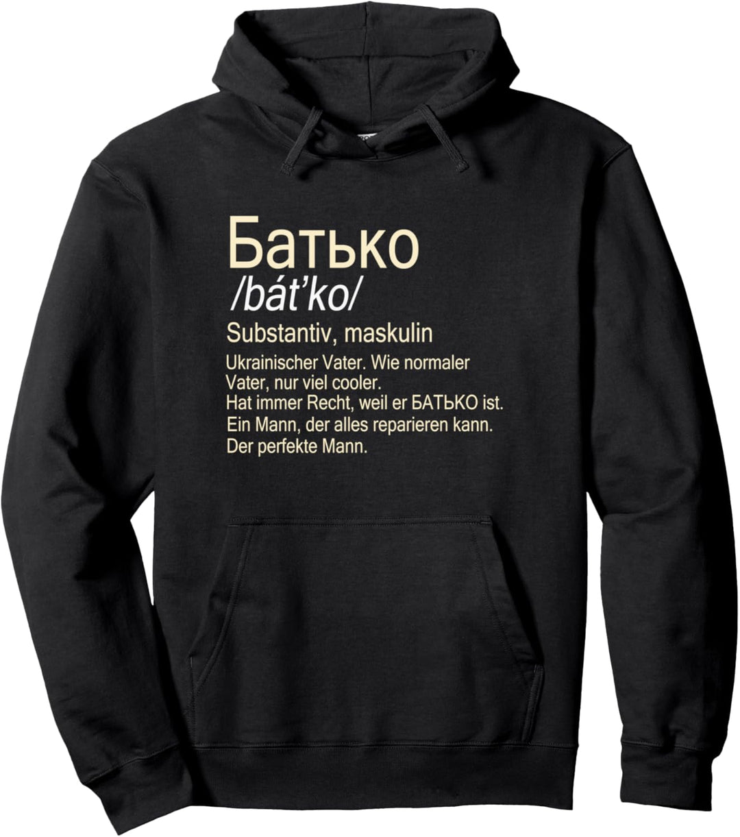 Batko Ukrainischer Vater Batko Pullover Hoodie