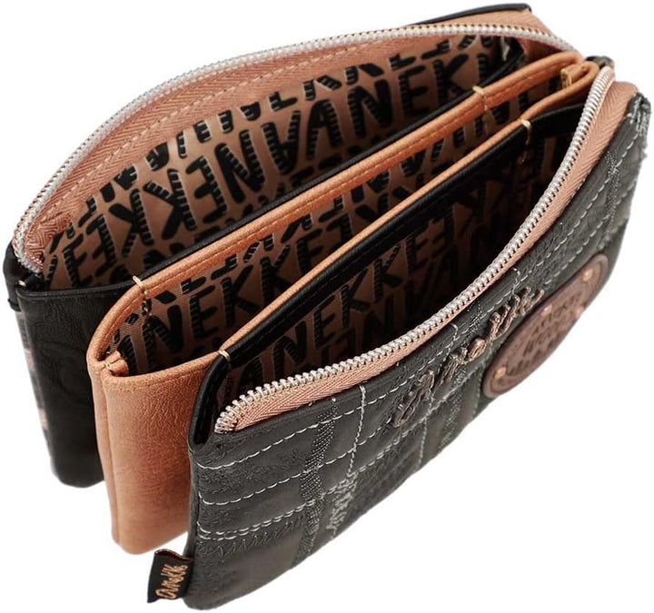 Anekke 35619-015 Wild Medium Triple Wallet - 100% PU, bunt, Einheitsgrösse Einheitsgrösse Bunt, Einh
