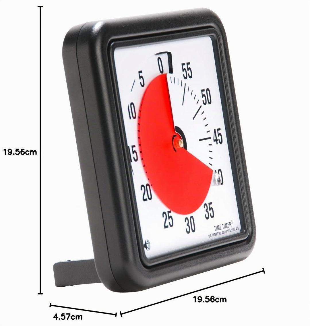 Time TTA1-W Timer Original Medium 18x18 cm; 60-minuten visueller Timer - Countdown-Uhr für Klassenzi