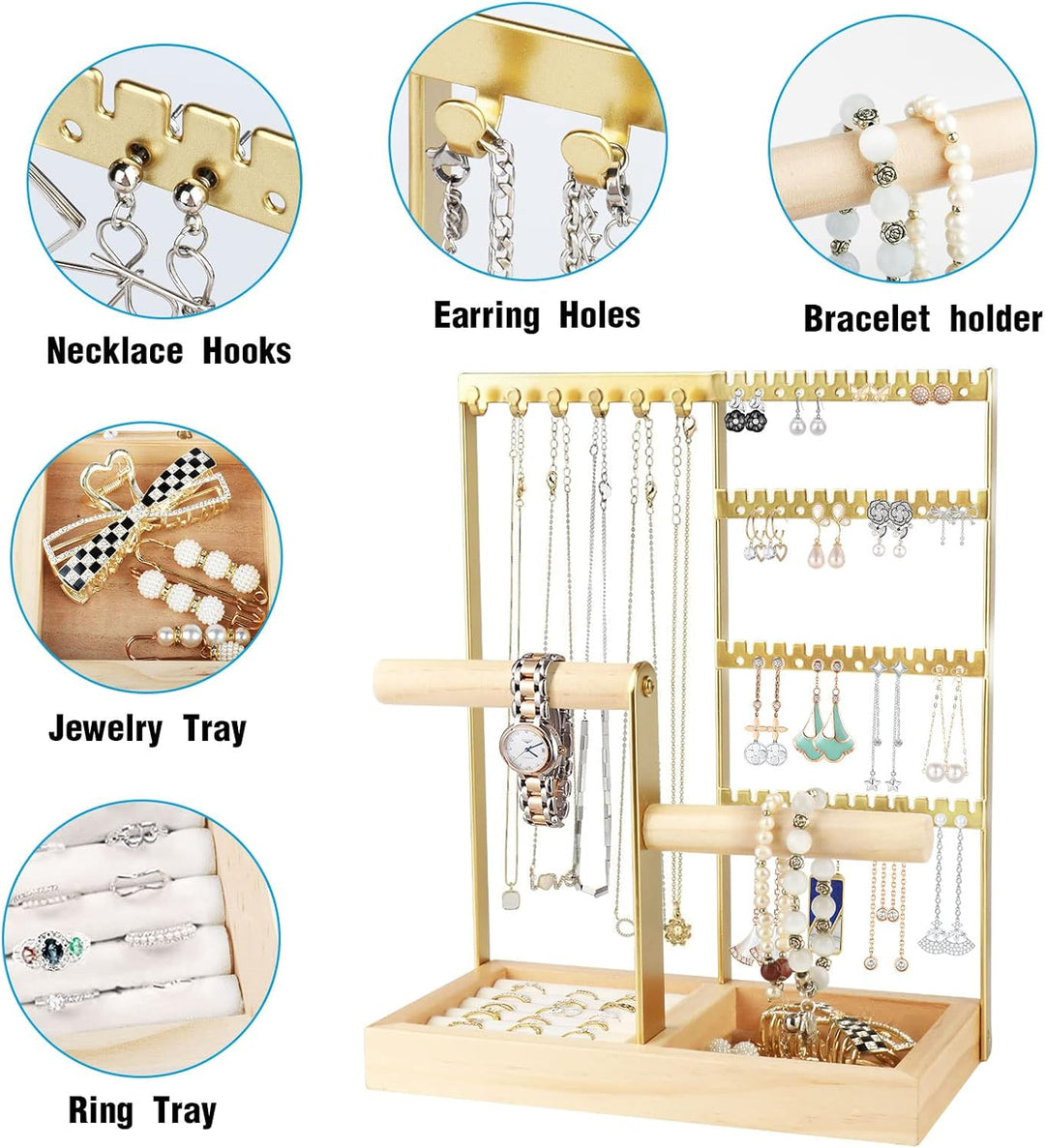 Kingling Schmuckständer, Schmuckhalter Schmuck-Organisator Schmuckständer Ständer zur Aufbewahrung v