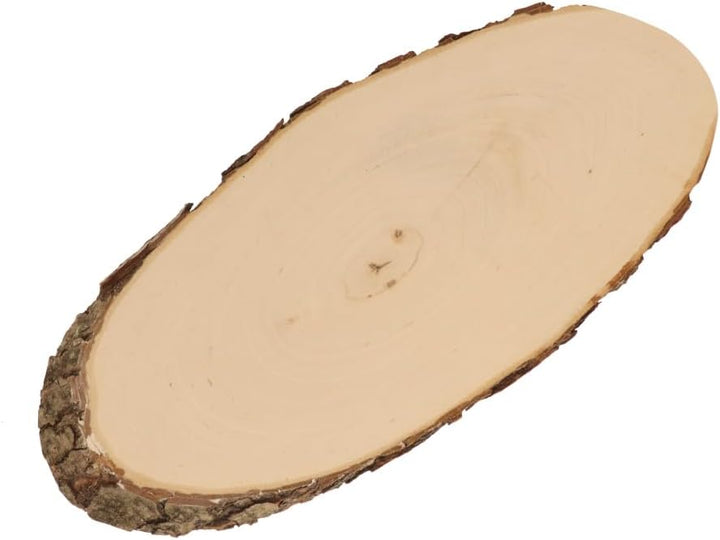 2X HOFMEISTER® Rustikales Rindenbrett zum Servieren, Dekorieren und Basteln, natürliche Holzscheibe,
