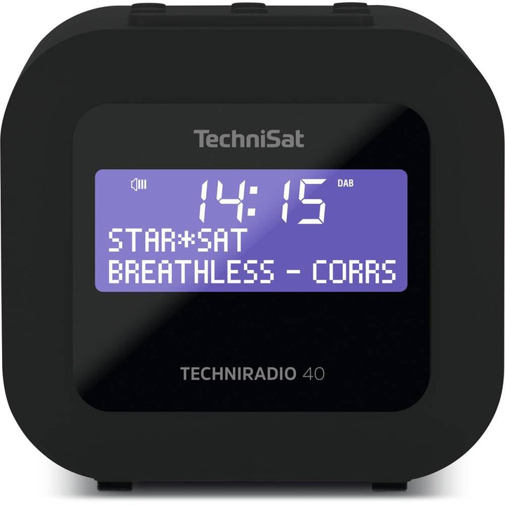 TechniSat TECHNIRADIO 40 - DAB+ Radiowecker (DAB, UKW, Wecker mit zwei einstellbaren Weckzeiten, Sle