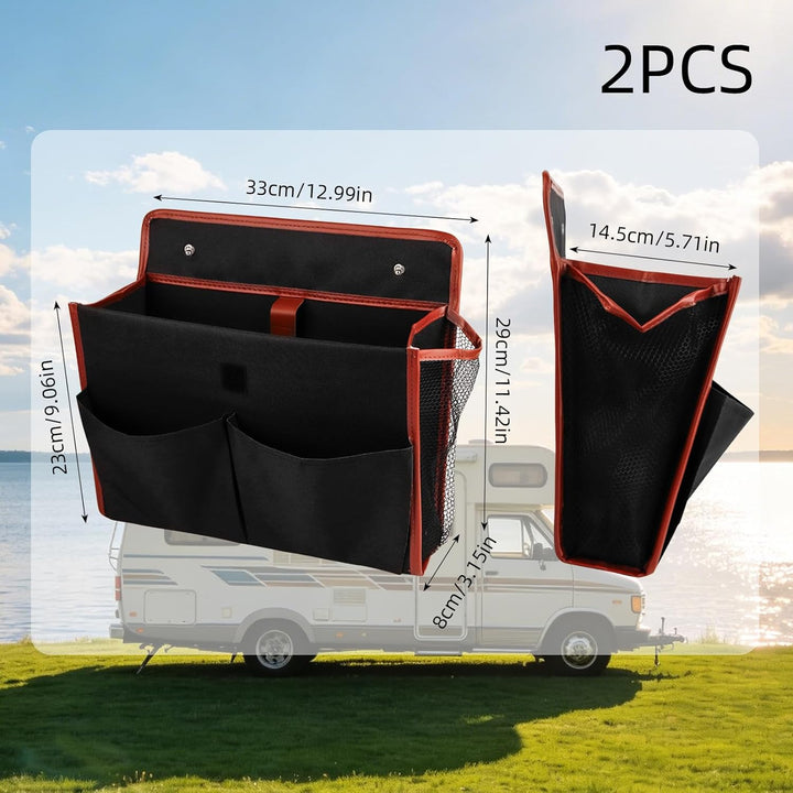 FRUHLING 2 Stück Wohnwagen Tür Organizer Hängeorganizer Selbstklebend Organizer Camping Wohnmobil Hä