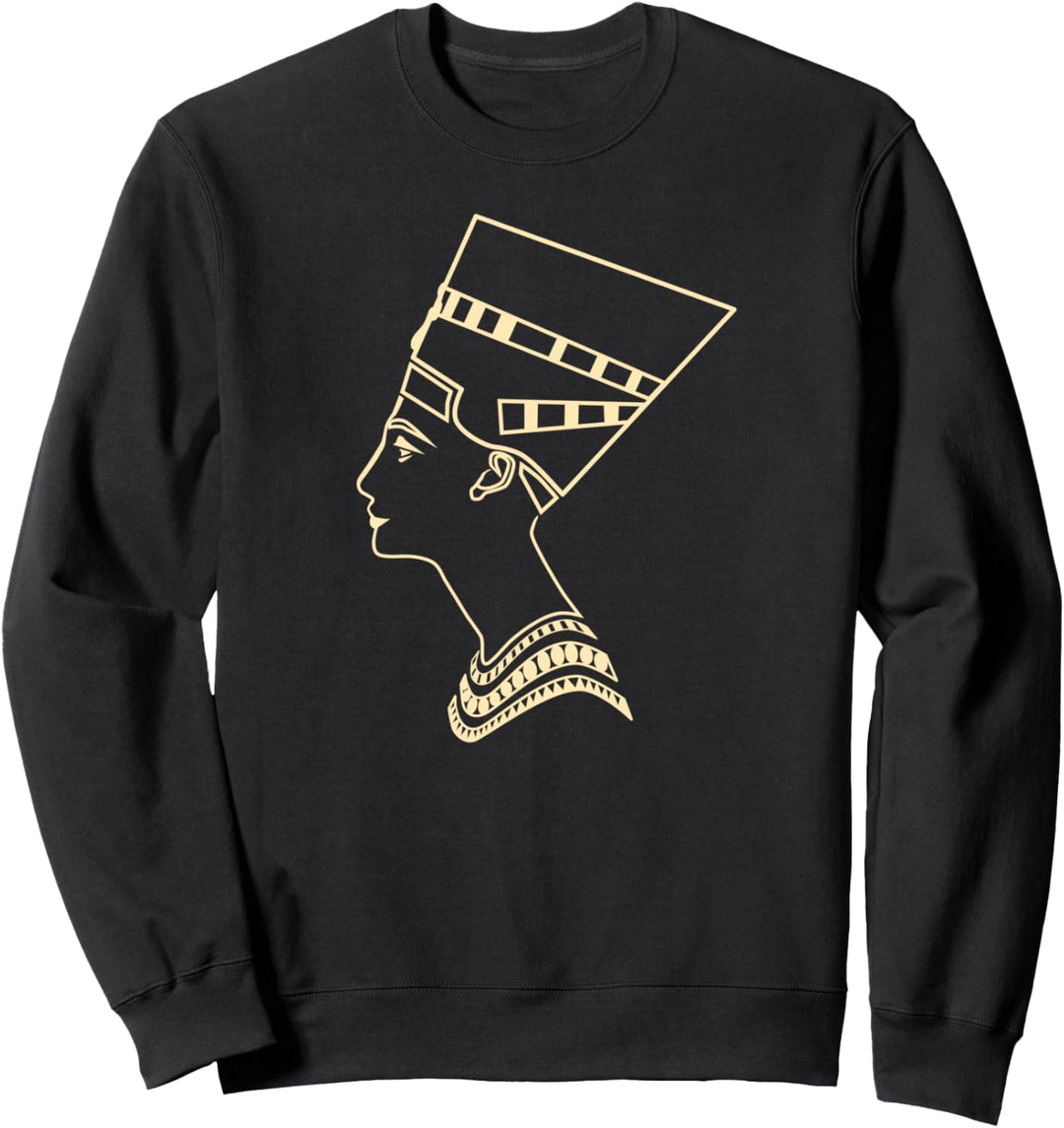 Königin Nofretete Profil, Linie Sweatshirt