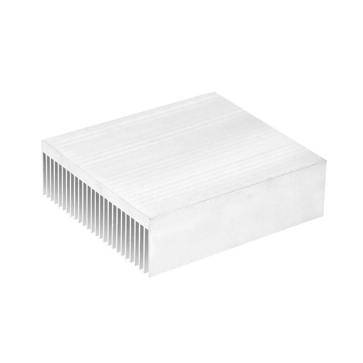 sourcing map Parallele Kerben Kühlkörper für LED und Netzteil 90 x 80 x 27 mm Silber 90x80x27mm, 90x