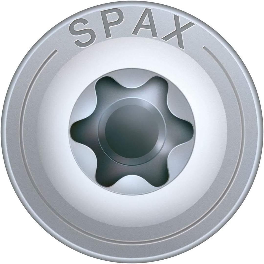 SPAX Holzbauschraube, 8,0 x 300 mm, 50 Stück, T-STAR plus, Tellerkopf, Teilgewinde, 4CUT, WIROX P3J,