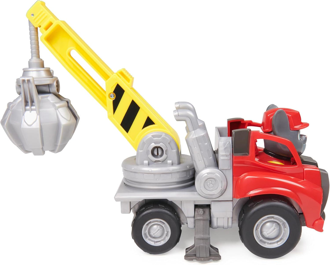 Rubble & Crew - Kran-Baufahrzeug mit Charger-Figur (Basis Fahrzeug), Spielzeug für Kinder ab 3 Jahre