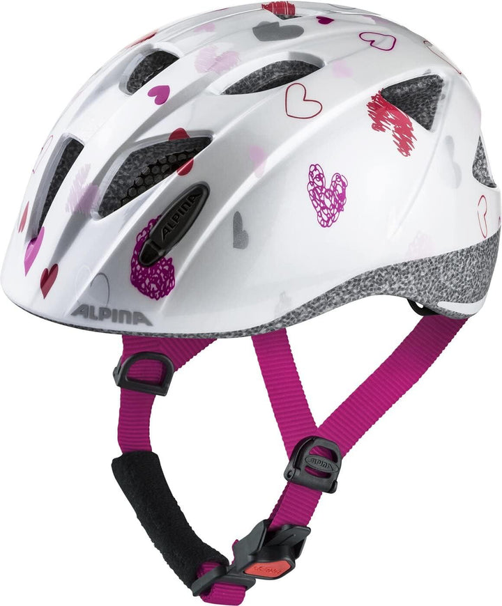 ALPINA XIMO - Leichter, Sicherer &amp; Bruchfester Fahrradhelm Mit Optionalen LED-Licht Für Kinder white