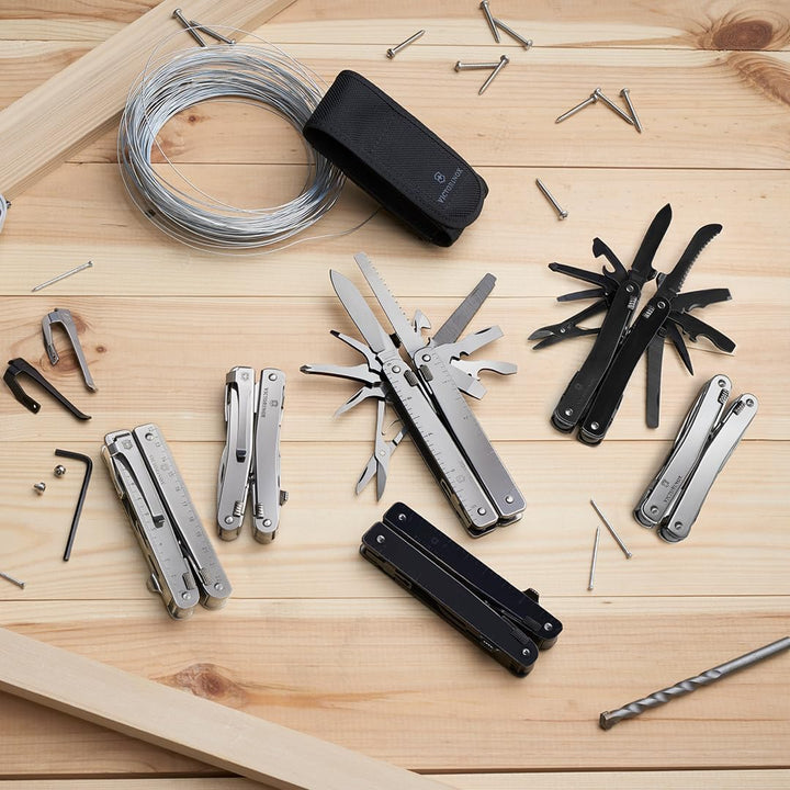 Victorinox Schweizer Taschenmesser Swiss Tool Spirit MX Clip, 24 Funktionen, Multitool Inkl. Zange,