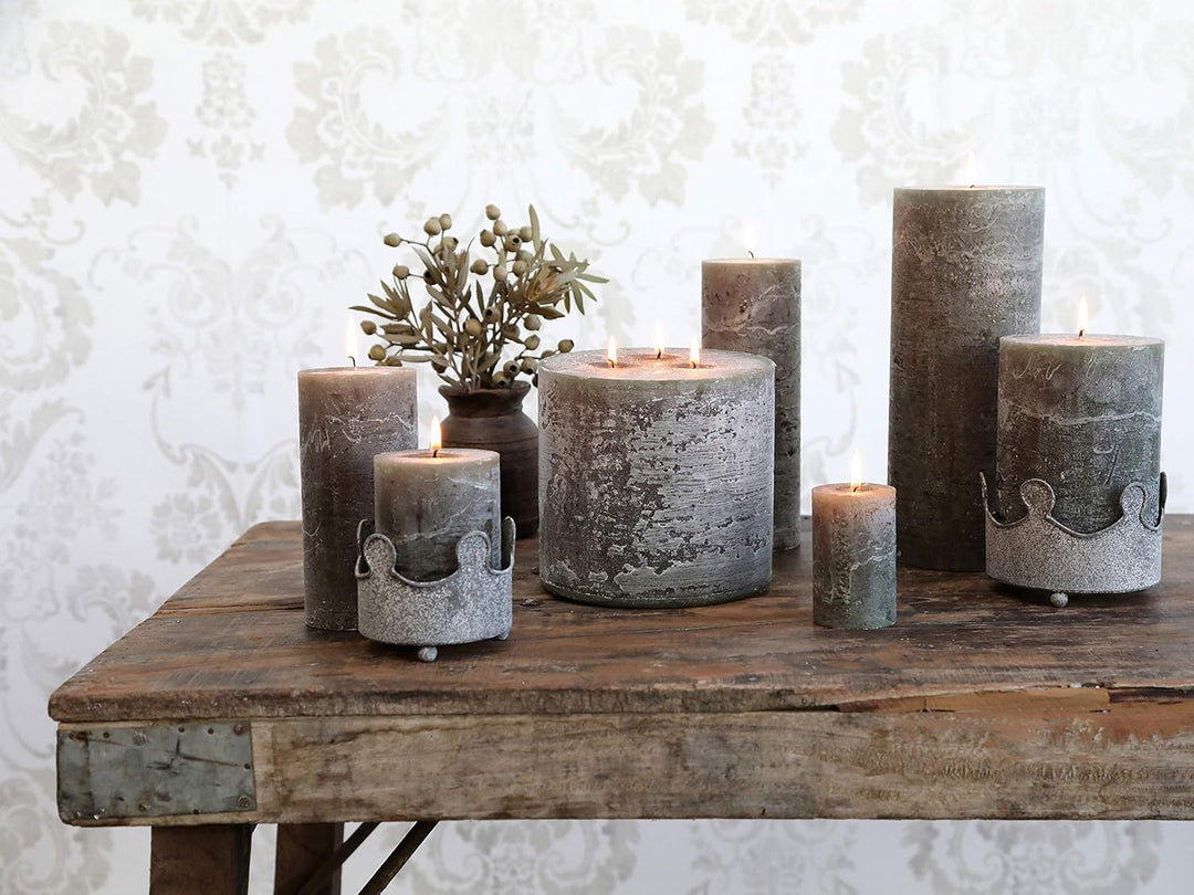 Chic Antique Macon rustikale Stumpenkerze versch.Farben und Grössen Kerze Antik NEU Altarkerzen 100