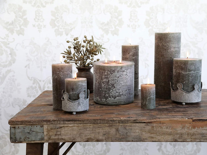 Chic Antique Macon rustikale Stumpenkerze versch.Farben und Grössen Kerze Antik NEU Altarkerzen 100