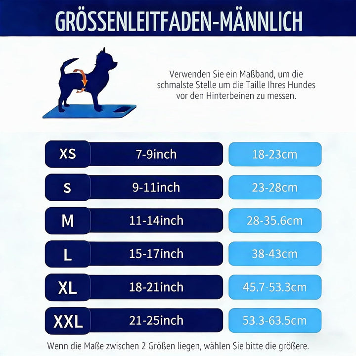 MICOOYO wiederverwendbare Hundewindeln für Rüden, 3er-Packung, waschbare Bauchbänder für Hunde, supe