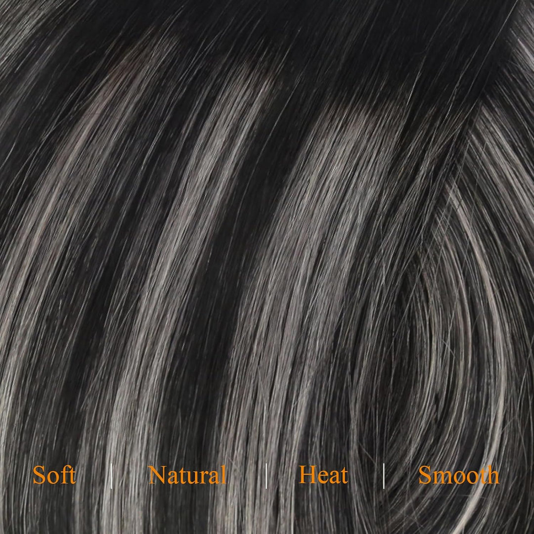 Easyouth Balayage Clip in Extensions Echthaar Schwarz Clip Extensions Remy Echthaar Clip in Haarverl