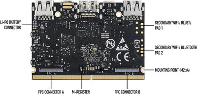 khadas Edge Max Rockchip RK3399 Single Board Computer, ARM MALI-T860MP4 GPU, 4K VP9 und 4K 10Bits H2