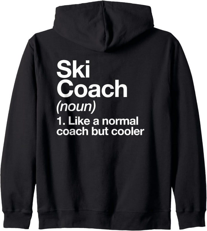 Ski Coach Funny Sports Definition Trainer Kapuzenjacke