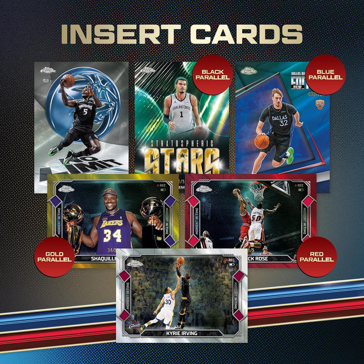 2025-26 Topps Chrome-Updates NBA-Basketball, werksseitig versiegelt, Mega-Box