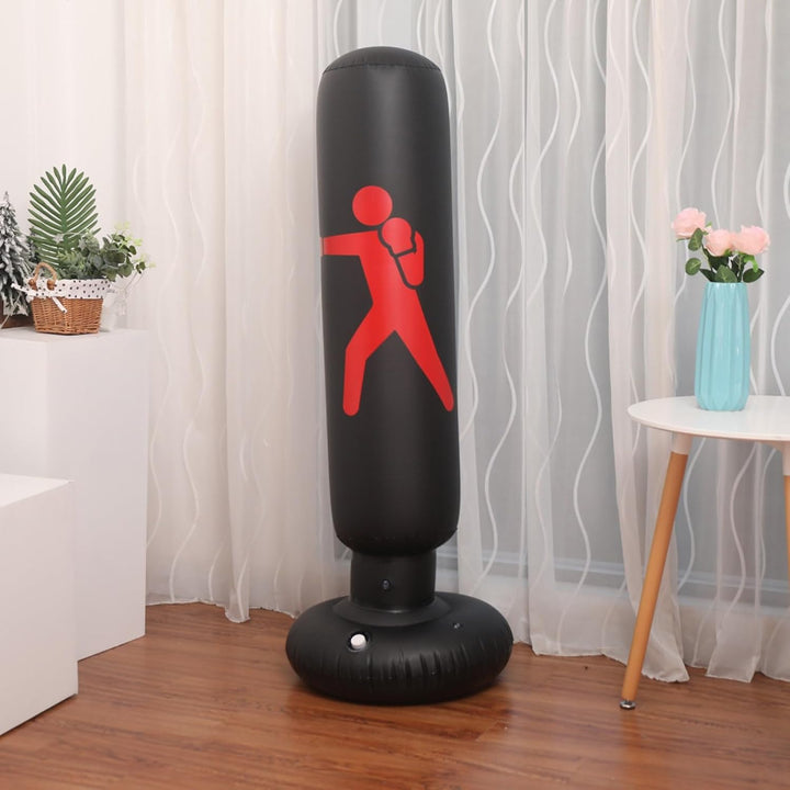 Freistehende Boxsäcke für Kinder/Erwachsene,Boxsack gefüllt160 cm für Boxen/Kickboxen,Standboxsäcke