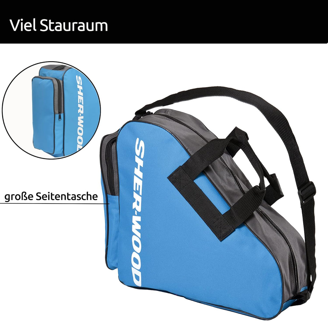 Sherwood Schlittschuhtasche, Inliner-Tasche für Erwachsene und Kinder, Eishockey-Bag, ideal für Roll