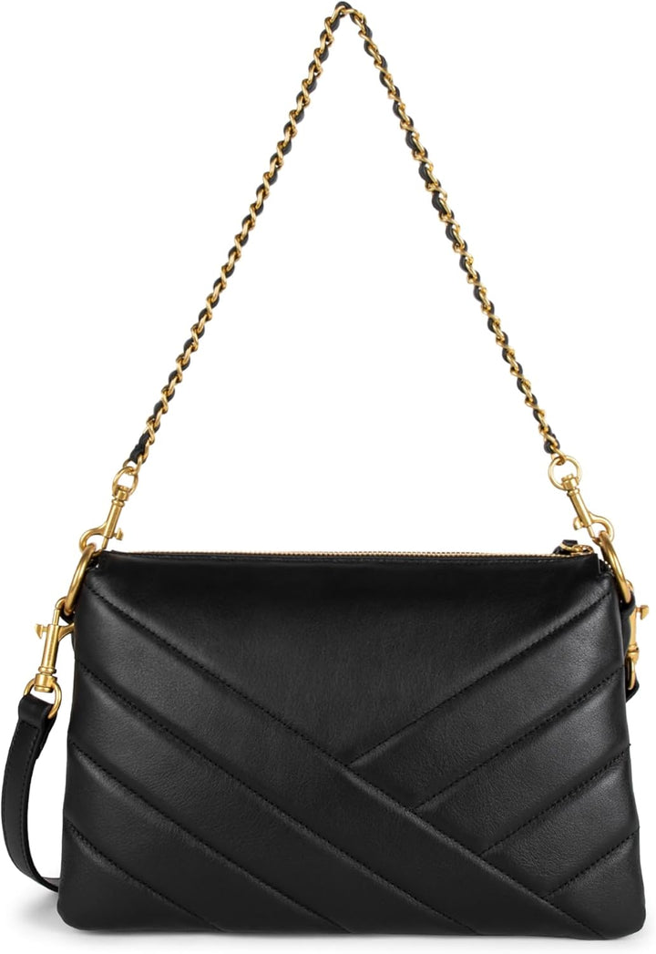 Lancaster Unisex Soft Matelassé Stofftasche Schwarz, Schwarz