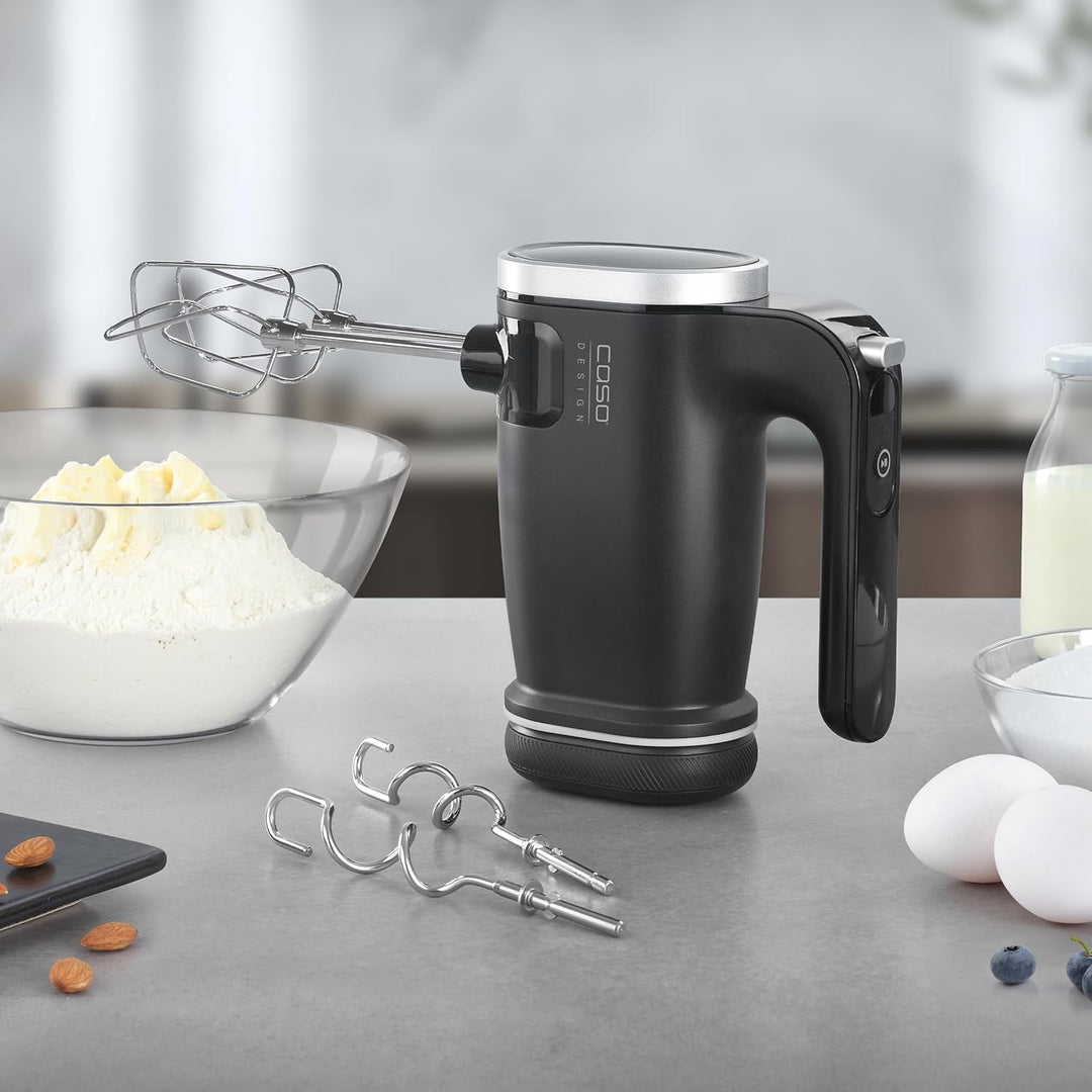 CASO Click & Mix - kabelloser Handmixer, akkubetrieben, zum Mischen, Kneten, Aufschlagen von jeglich