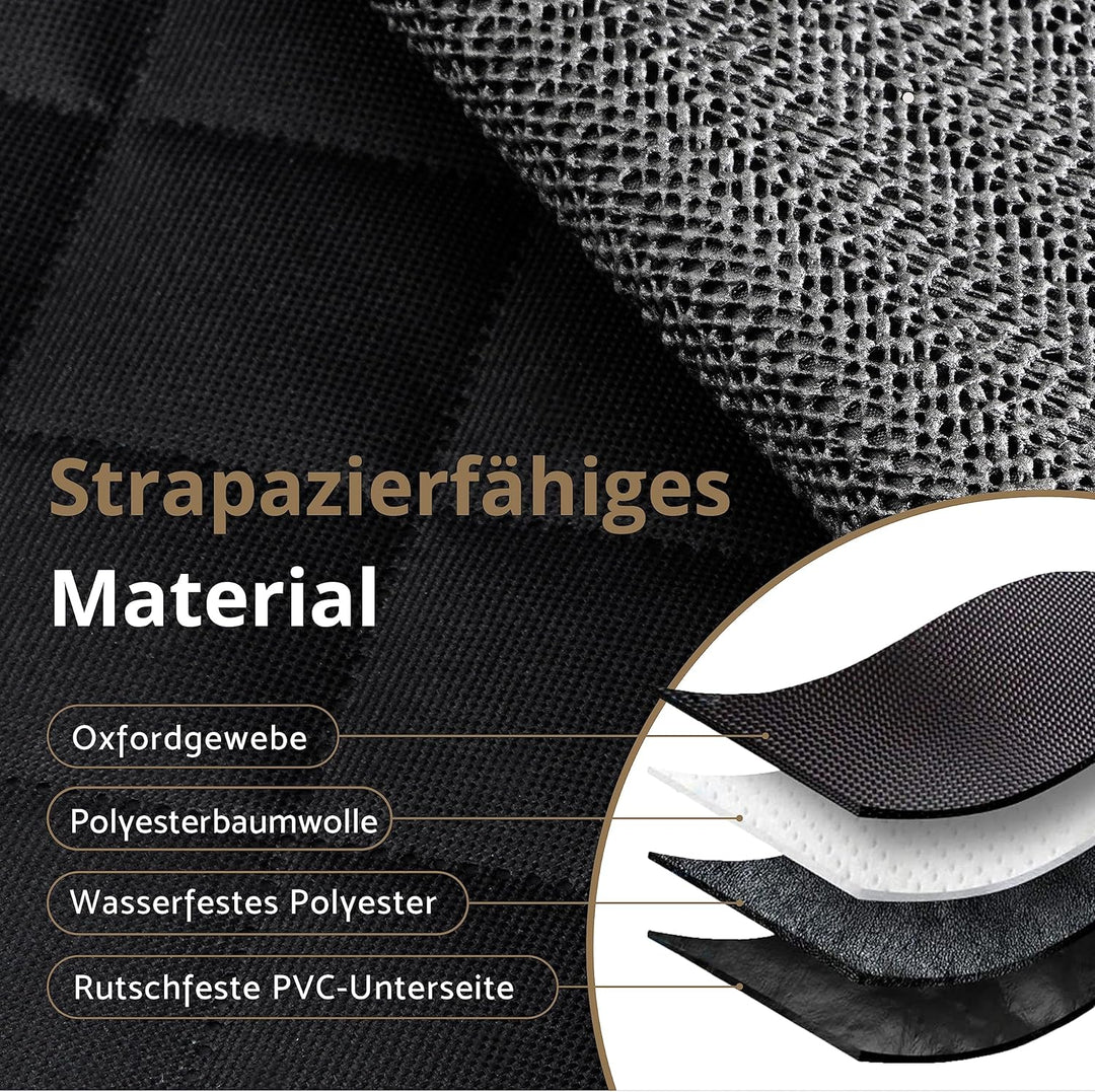 AMZPET Hunde-Autositzbezug (Universal: 133cm) - Wasserfest, rutsch- und Kratzfest – Nicht Isofix-kom