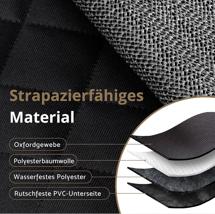 AMZPET Hunde-Autositzbezug (Universal: 133cm) - Wasserfest, rutsch- und Kratzfest – Nicht Isofix-kom