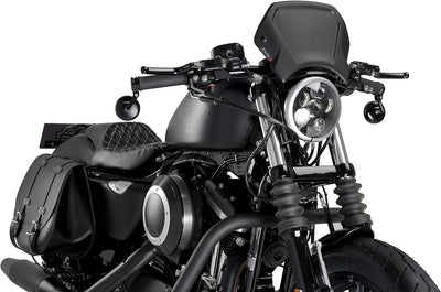 Puig Aluminium Frontalatte 1352N för Harley Davidson Sportster 883 Iron 09'-19' Schwarz, Schwarz