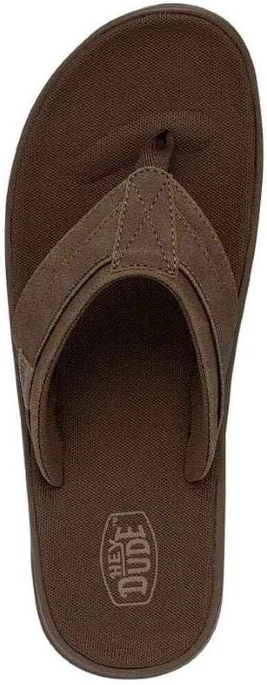 Hey Dude Herren Sami Flip Flops 41 EU Saddle, 41 EU Saddle